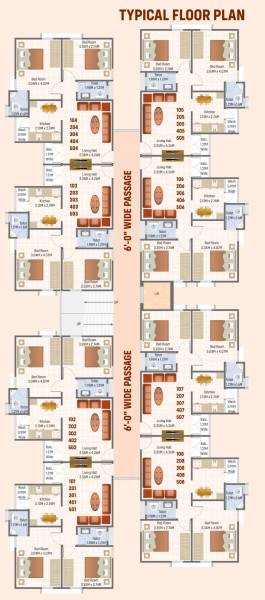 Jalashray Residency Typical Cluster Plan residency Jalashray Residency Typical Cluster Plan
