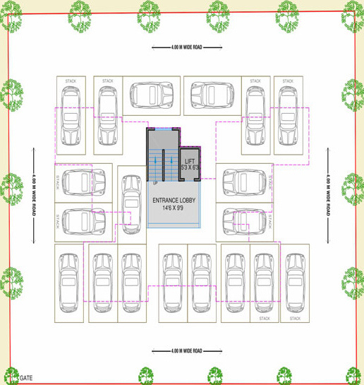  satvic Satvic Cluster Plan For Ground Floor
