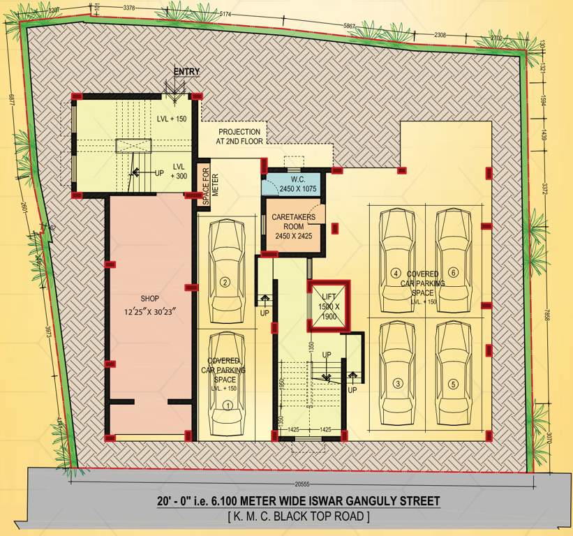  hirise atul niwas Hirise Atul Niwa Cluster Plan For Ground Floor