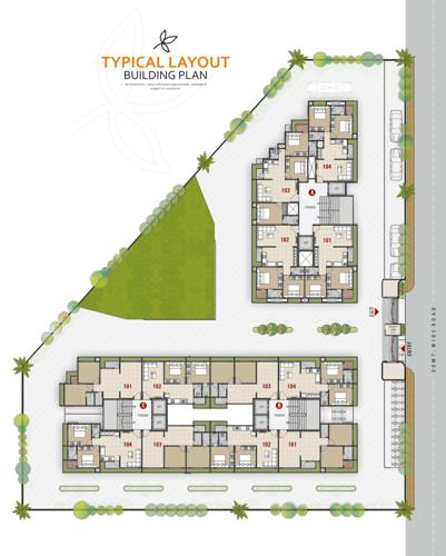 nilkanth-luxuria Block A, Block B, Block C Cluster Plan from 1st to 14th Floor