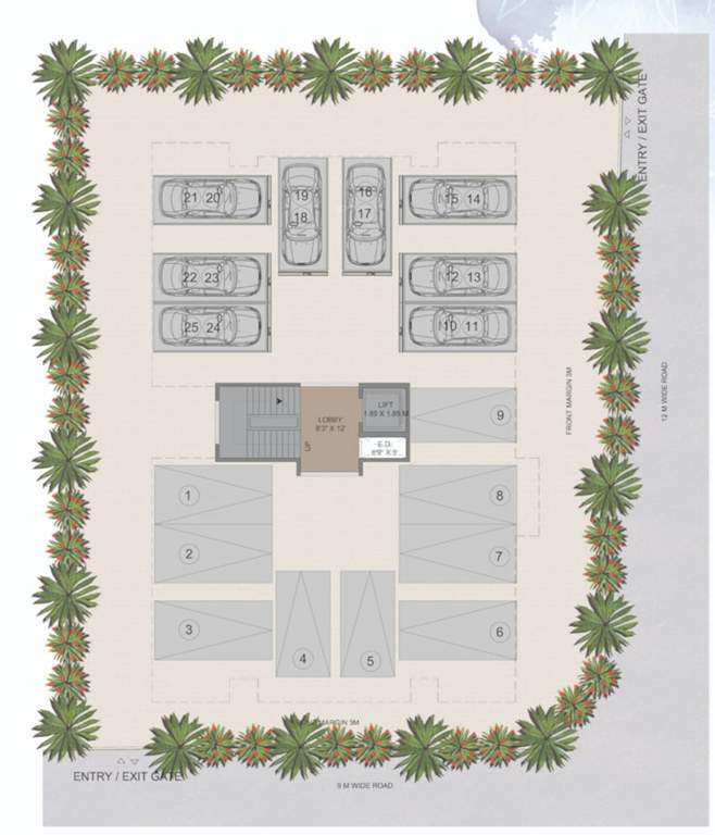  navankur chsl Navankur CHS Cluster Plan For Ground Floor