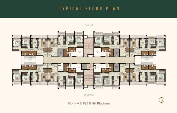 yogakshema-residency Block A Cluster Plan