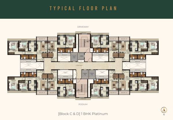  yogakshema-residency Block C Cluster Plan