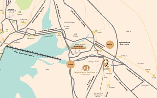  yogakshema-residency Location Plan