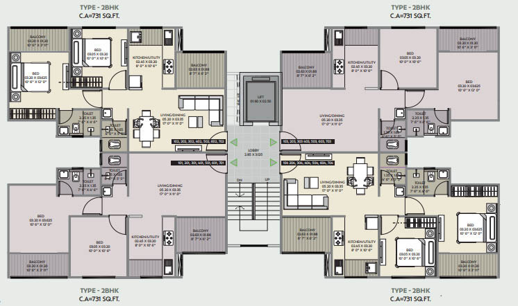  spacio Wing A Cluster Plan