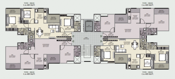  spacio Wing A Cluster Plan