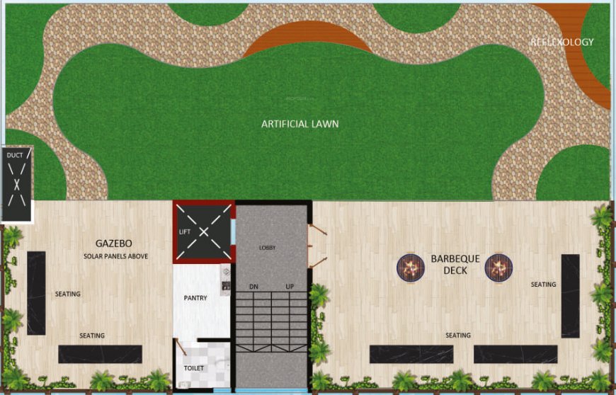  krishna niwas Krishna Niwas Cluster Plan For Terrace Floor