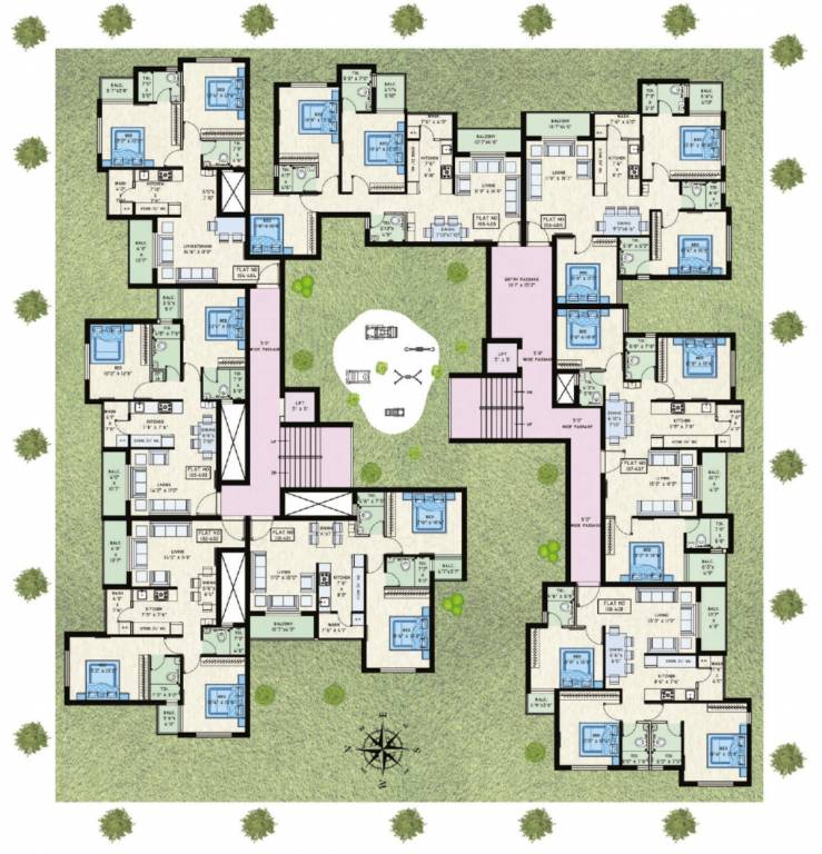 sailabala Archid Sailabala Cluster Plan from 1st to 5th Floor