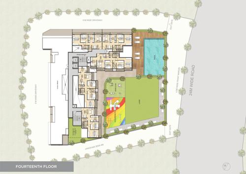  jewel Jewel Cluster Plan for 14th Floor