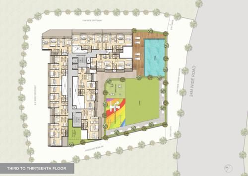  jewel Jewel Cluster Plan from 3rd to 13th Floor