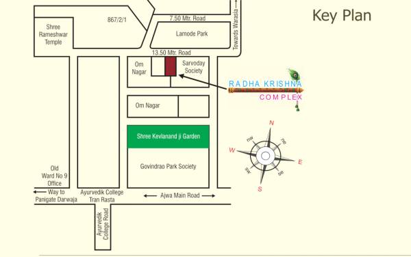  radha-krishna-complex Location Plan