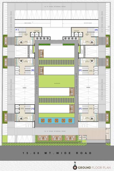 Building A To F Ground Cluster Plan amanta Building A To F Ground Cluster Plan