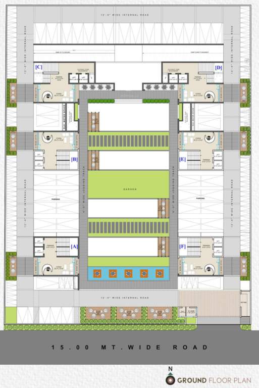  amanta Building A To F Ground Cluster Plan