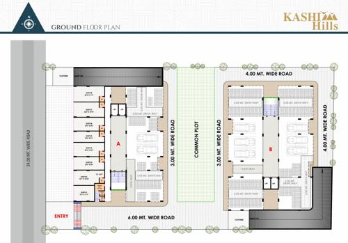  kashi-hills Block A And Block B Cluster Plan for ground Floor