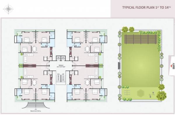  sarjan-luxuria A Cluster Plan From 1st To 14th Floor