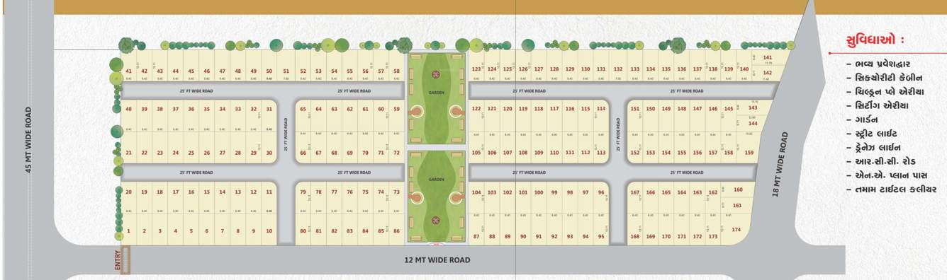  ashirwad bunglows Layout Plan