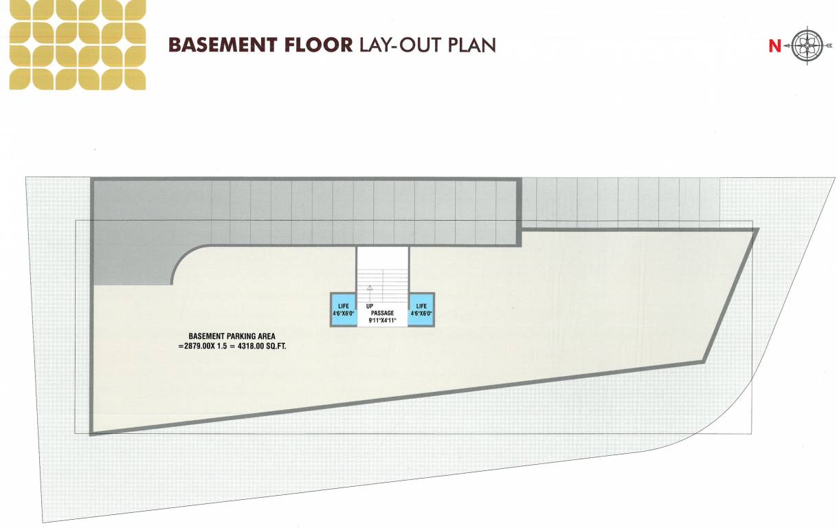 aalayam residency Block A Basement Cluster Plan