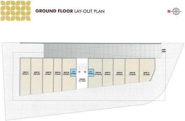 Block- A Cluster Plan For Ground Floor aalayam-residency Block- A Cluster Plan For Ground Floor