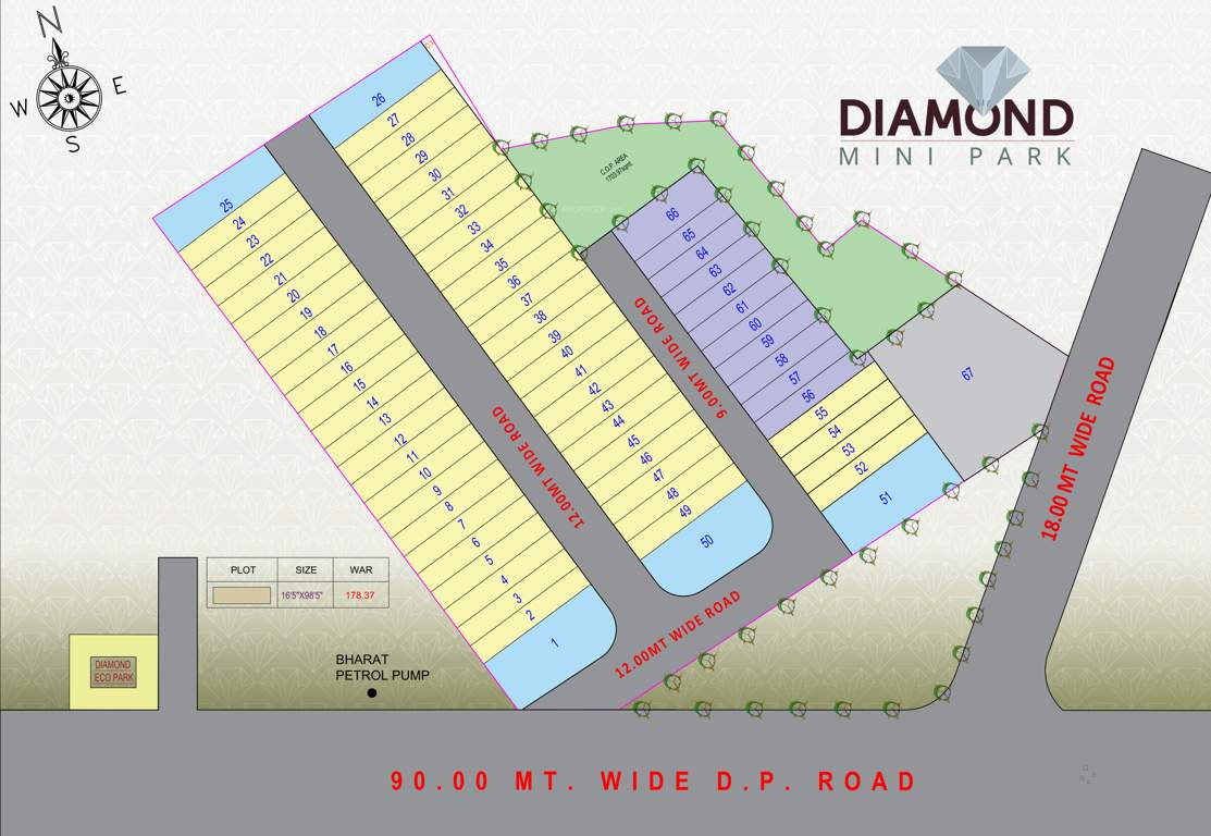  diamond mini park Layout Plan
