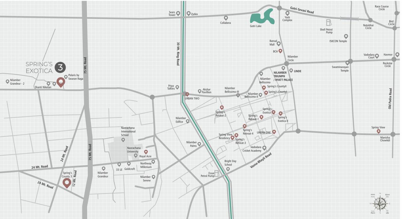 springs exotica 3 Location Plan