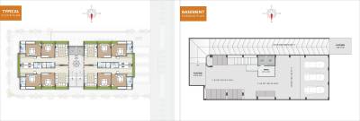  residency Tower 1 Cluster Plan from 1st to 7th Floor