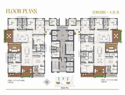  casa-luxuria Tower A Cluster Plan