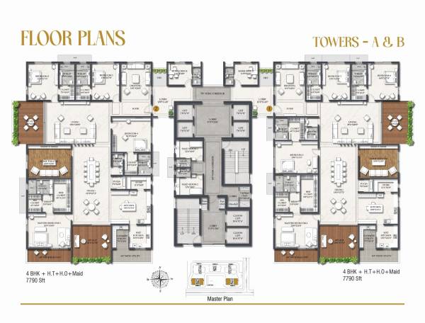  casa-luxuria Tower A Cluster Plan