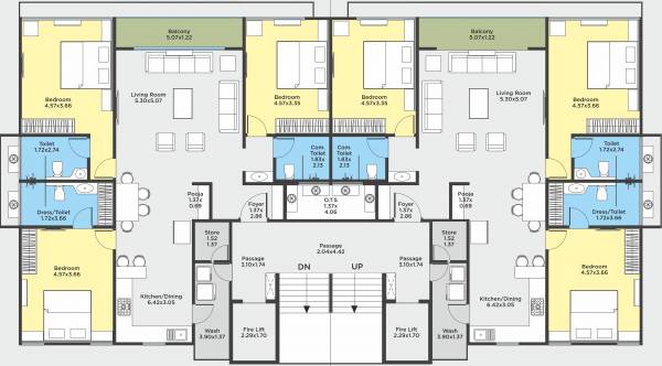  45 A+B Typical Cluster Plan