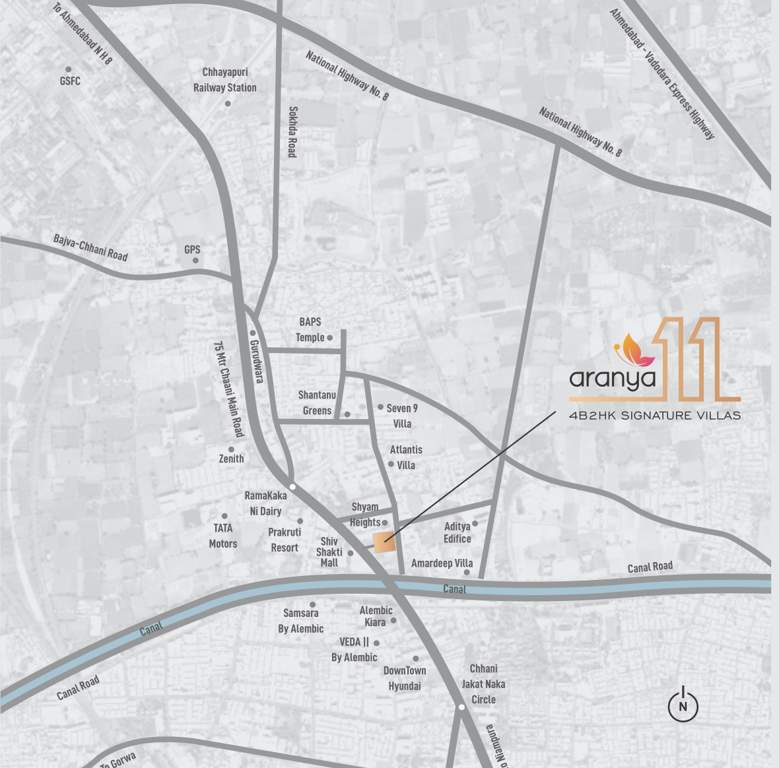  aranya 11 Location Plan