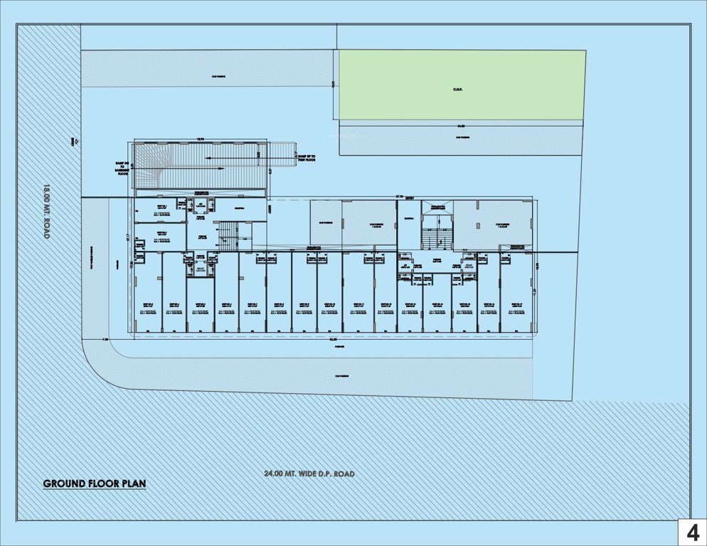  heights Block A  And Block B Cluster Plan for ground Floor