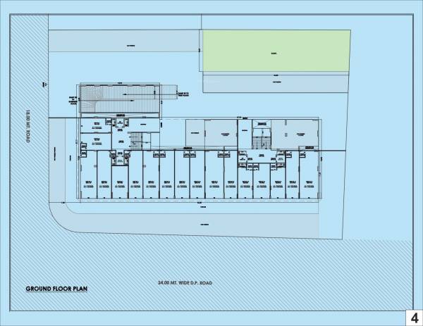Block A And Block B Cluster Plan for ground Floor heights Block A And Block B Cluster Plan for ground Floor