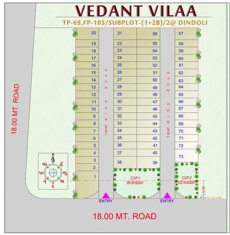  vedant villa Layout Plan