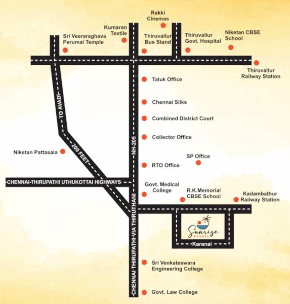  sunrise-avenue Location Plan