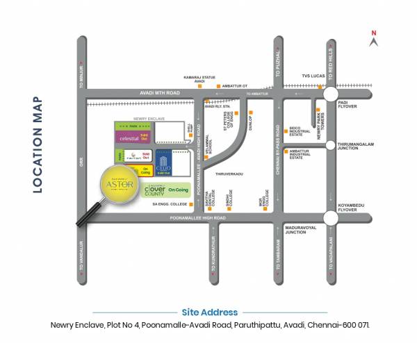  astor Location Plan