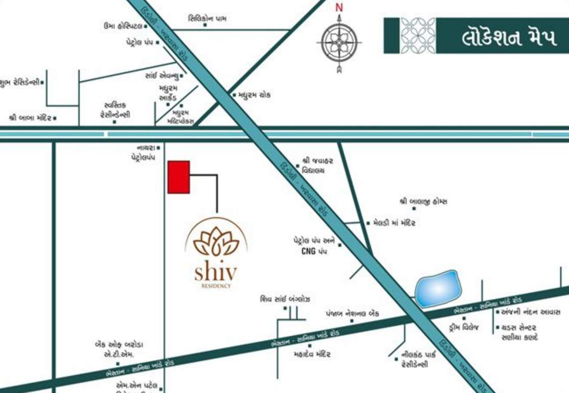  shiv residency Location Plan