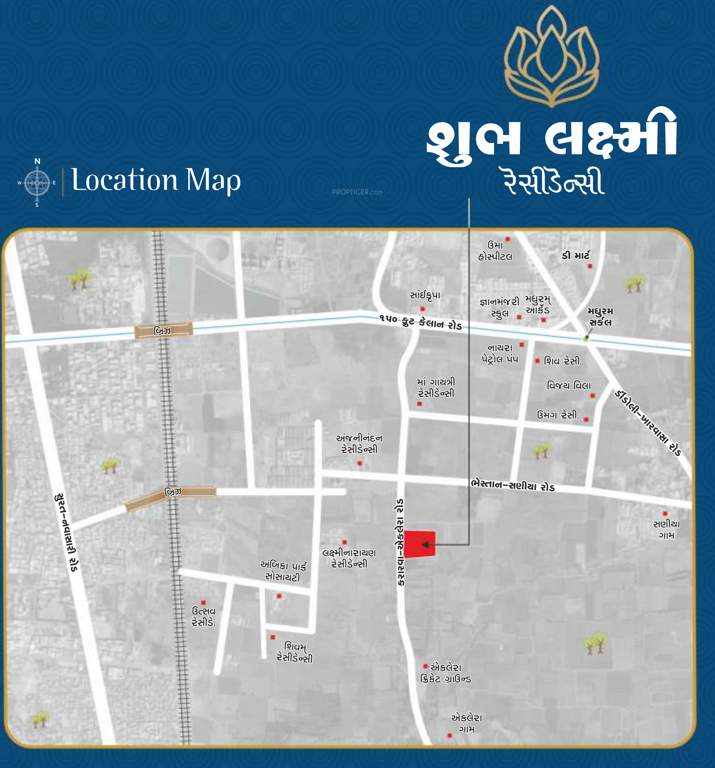  shubh lakshmi residency Location Plan