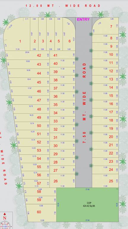  radhekrishna residency Layout Plan