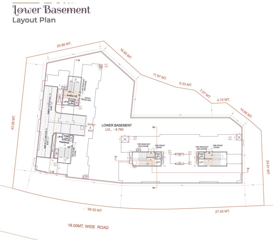  homes A To D Lower Basement Cluster Plan