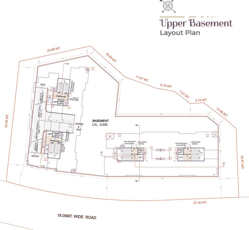  homes A To D Upper Basement Cluster Plan