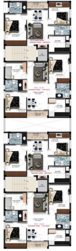  vibha Nahar Vibha Cluster Plan from 1st to 2nd Floor