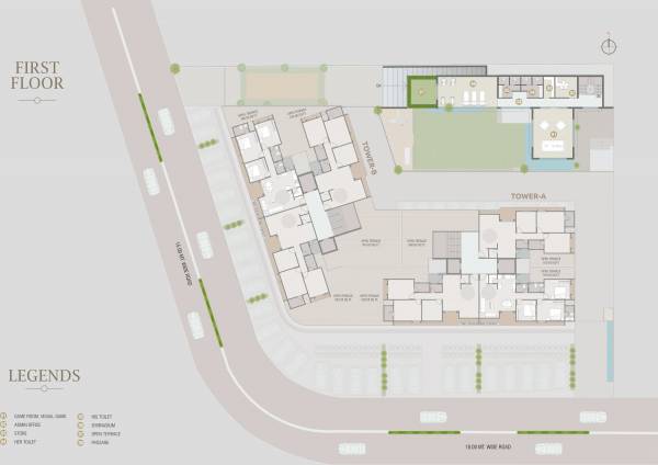 A, B 1st Floor Cluster Plan meridian A, B 1st Floor Cluster Plan
