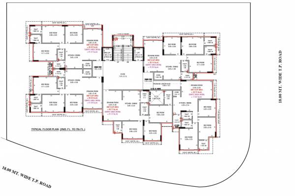  embassy A Cluster Plan From 2nd To 7th Floor