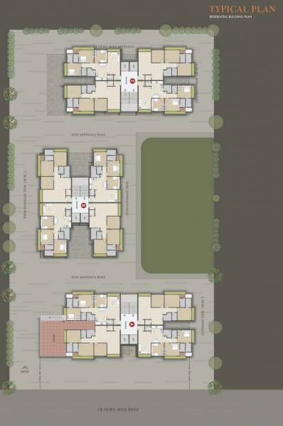 shree-krishna-elite A, B, C Typical Cluster Plan