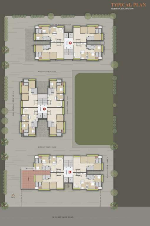  shree krishna elite A, B, C Typical Cluster Plan