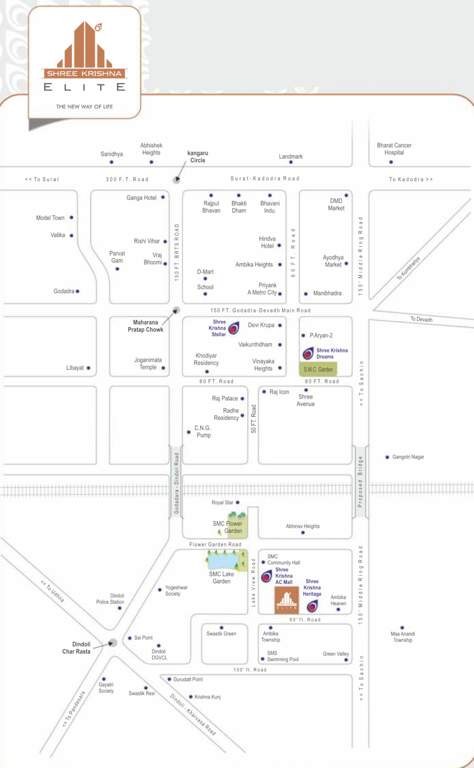  shree krishna elite Location Plan