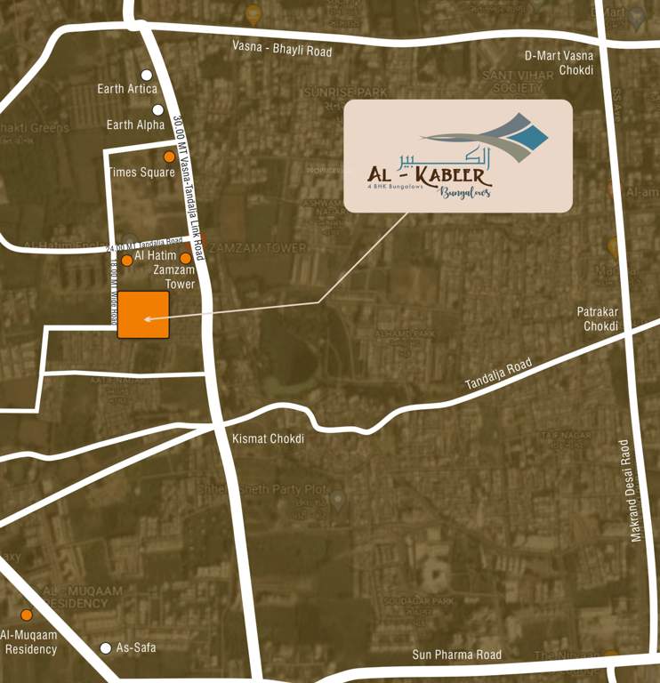  al kabeer bungalows Location Plan