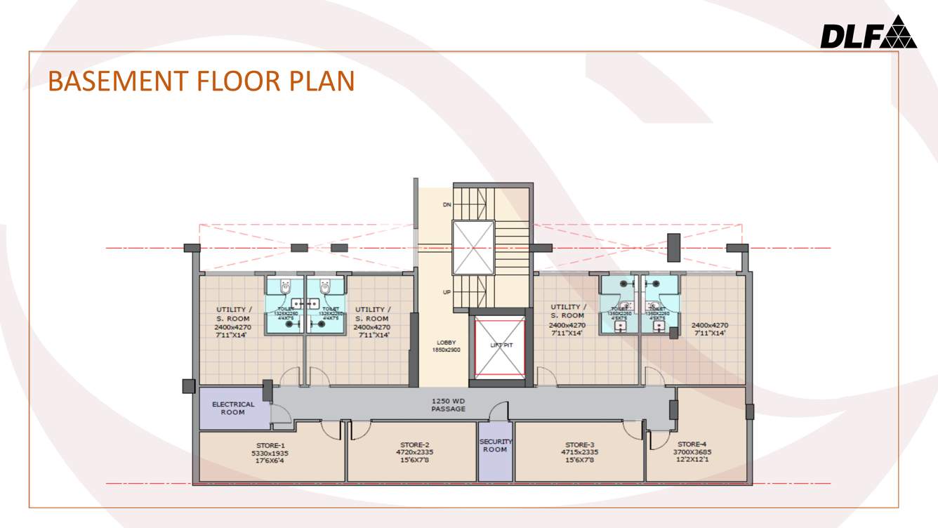  the valley orchard Tower 1 Cluster Plan for Basement Floor