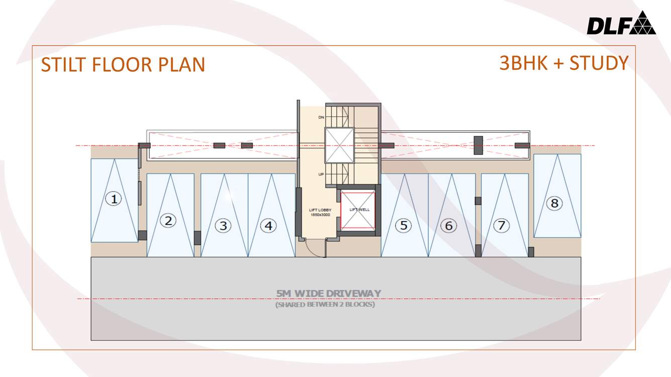  the valley orchard Tower 1 Cluster Plan for ground Floor