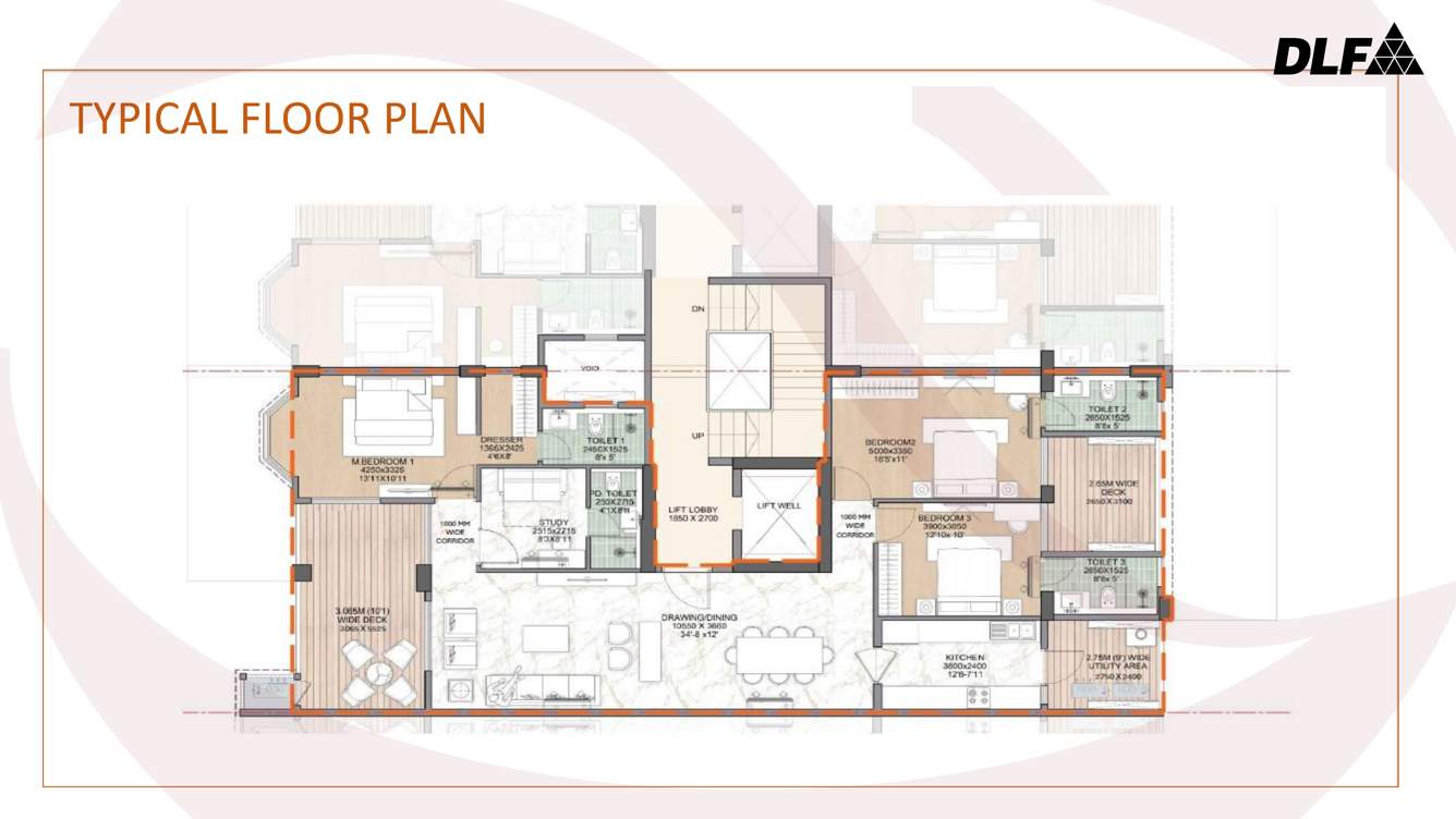  the valley orchard Tower 1 Cluster Plan for Typical Floor