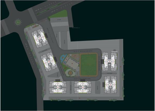  shivay-heights Block A,B,C,D,E,F Cluster Plan For Typical Floor Plan